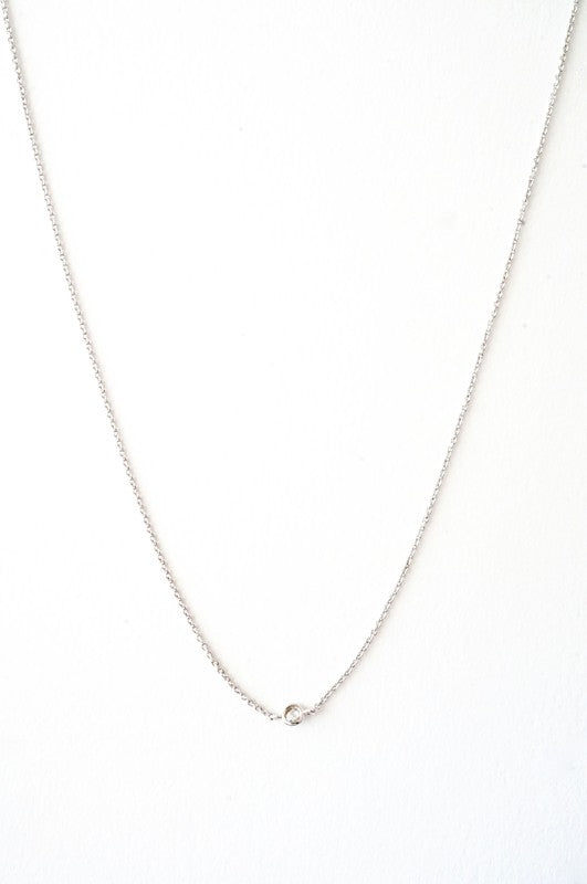 Solo Bezel Necklace - lolaluxeshop