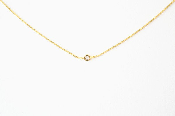 Solo Bezel Necklace - lolaluxeshop