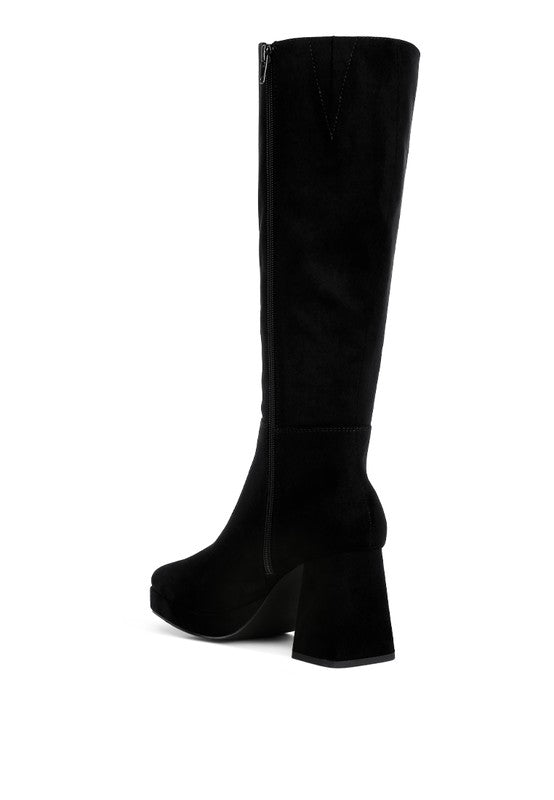 Ryo Calf-Length Micro Suede Boots - lolaluxeshop