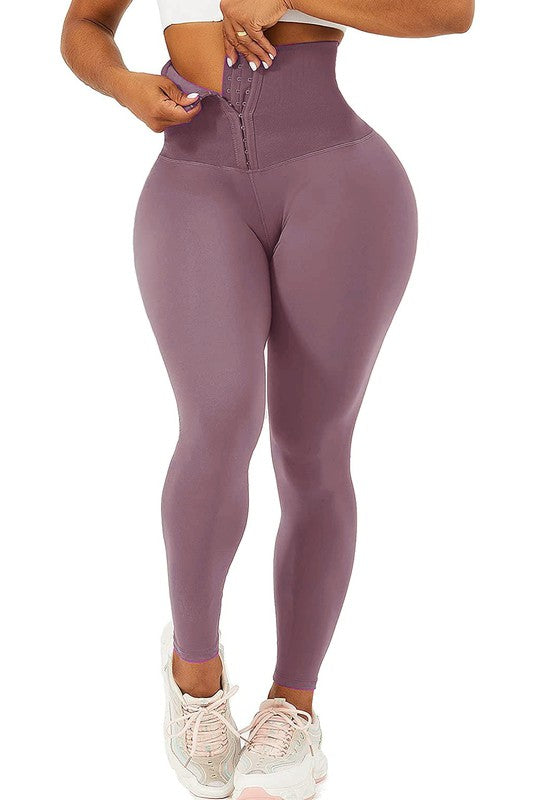 Corset Waist Buttery Soft leggings Body Shaper - lolaluxeshop