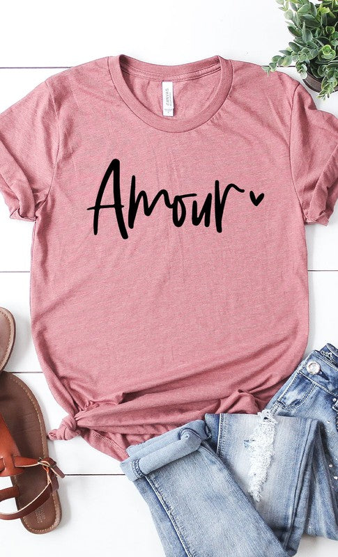 Amour Valentines Graphic Tee PLUS - lolaluxeshop