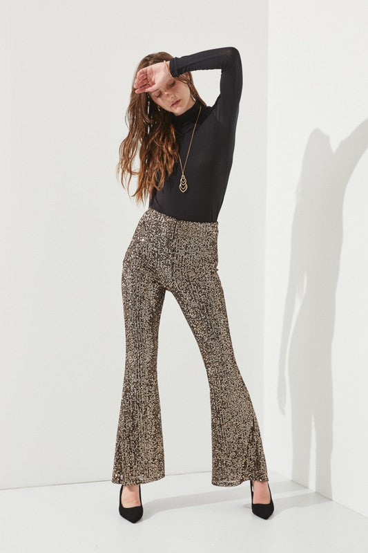 HIGHWAIST SEQUIN PANTS KRP3080 - lolaluxeshop