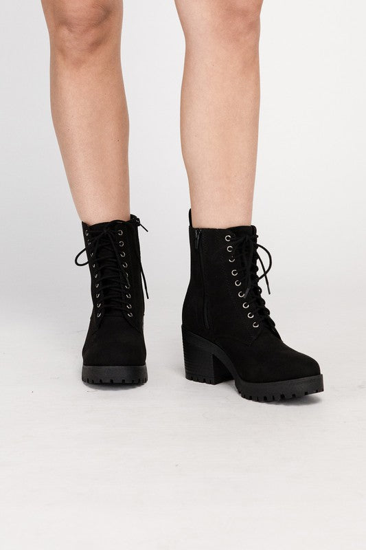 FUZZY Combat Boots - lolaluxeshop