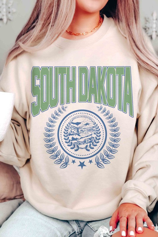 SOUTH DAKOTA STATE WREATH Graphic Sweatshirt - lolaluxeshop