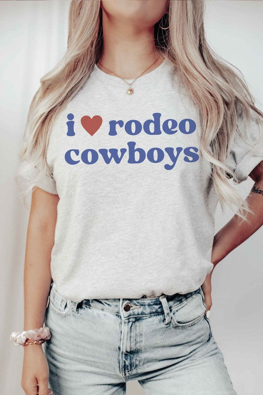 I LOVE RODEO COWBOYS Graphic Tee - lolaluxeshop