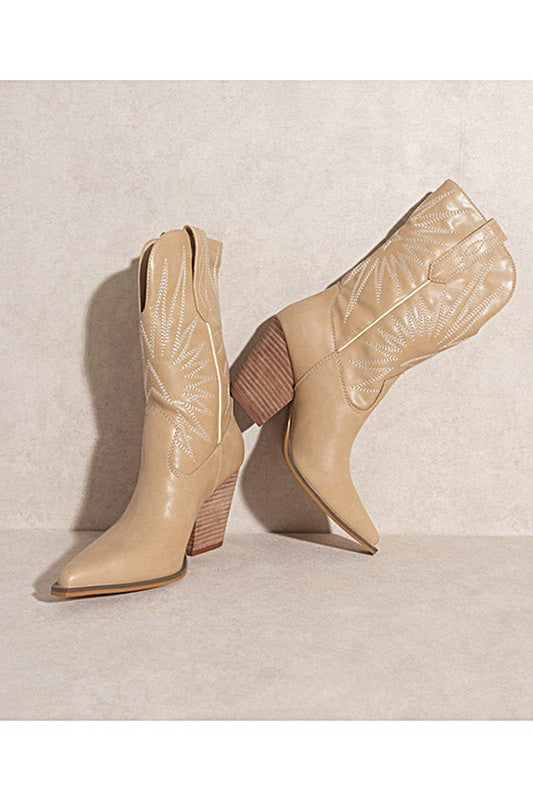 EMERSYN-WESTERN BOOTS - lolaluxeshop