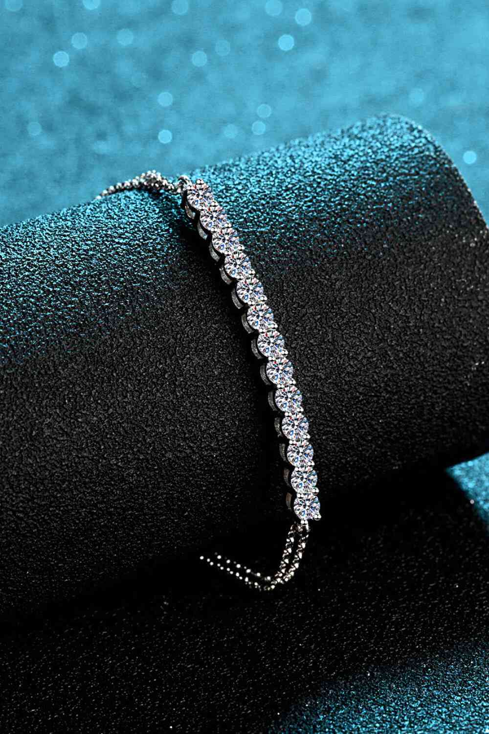 Adored Moissanite Sterling Silver Bracelet - lolaluxeshop