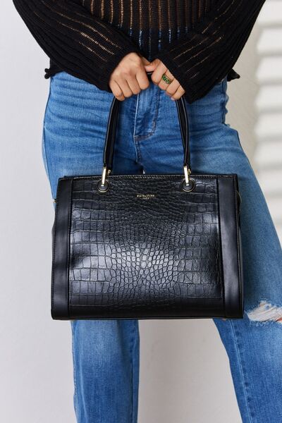 David Jones Texture PU Leather Handbag - lolaluxeshop