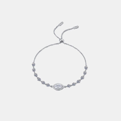 1 Carat Moissanite 925 Sterling Silver Bracelet - lolaluxeshop