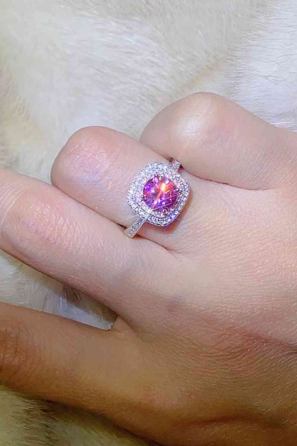 1 Carat Moissanite Two-Tone Ring - lolaluxeshop