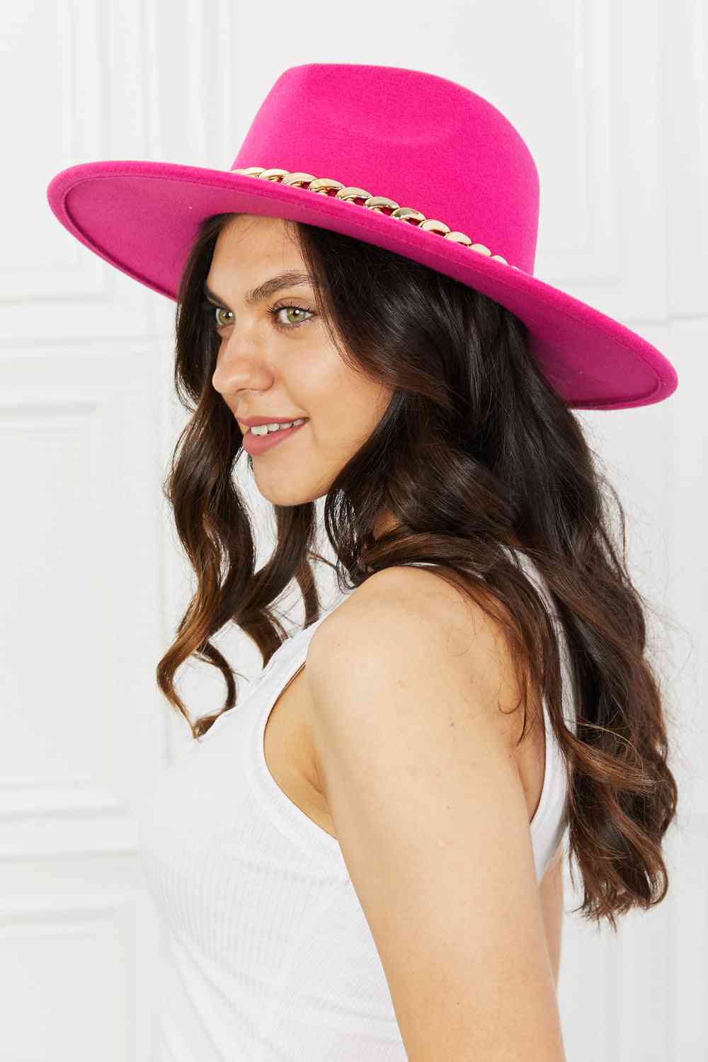 Fame Keep Your Promise Fedora Hat in Pink - lolaluxeshop