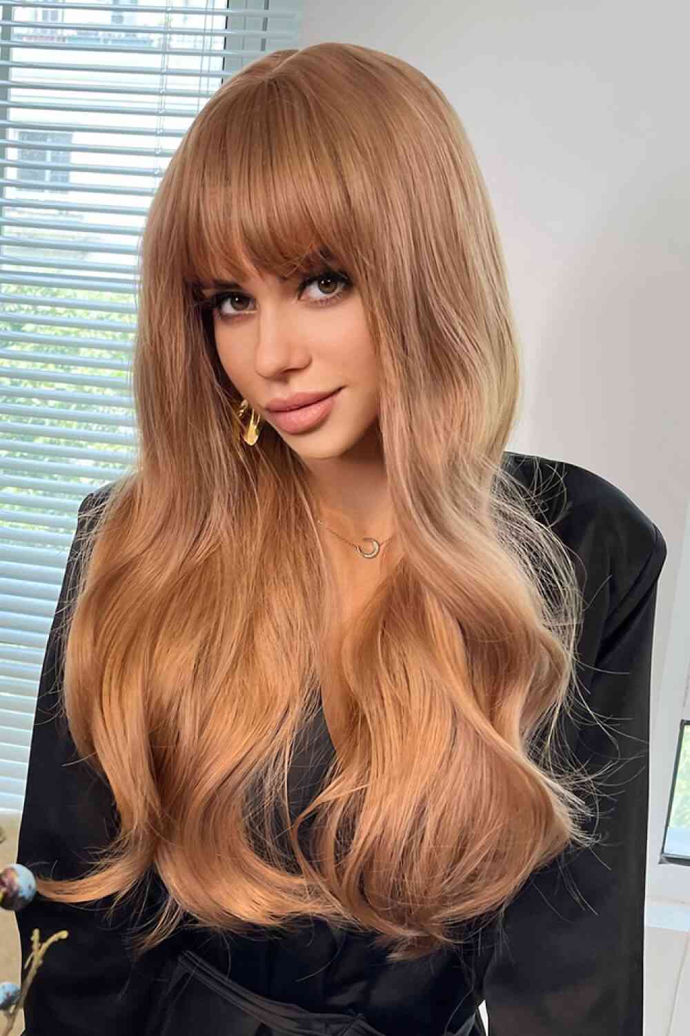 Full Machine Long Wave Synthetic Wigs 24'' - lolaluxeshop