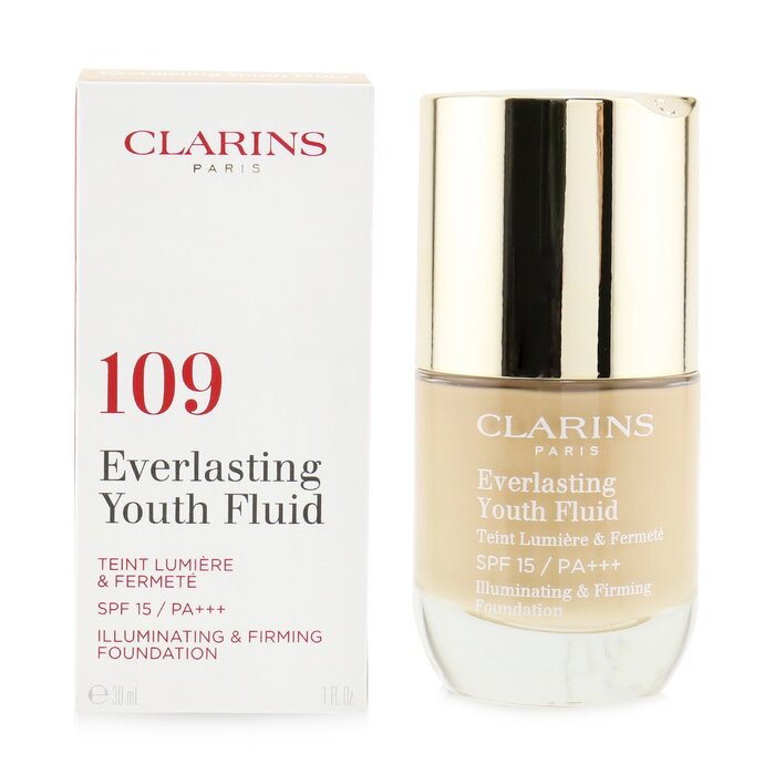 CLARINS Everlasting Youth Fluid Illuminating & Firming Foundation SPF 15 - LOLA LUXE