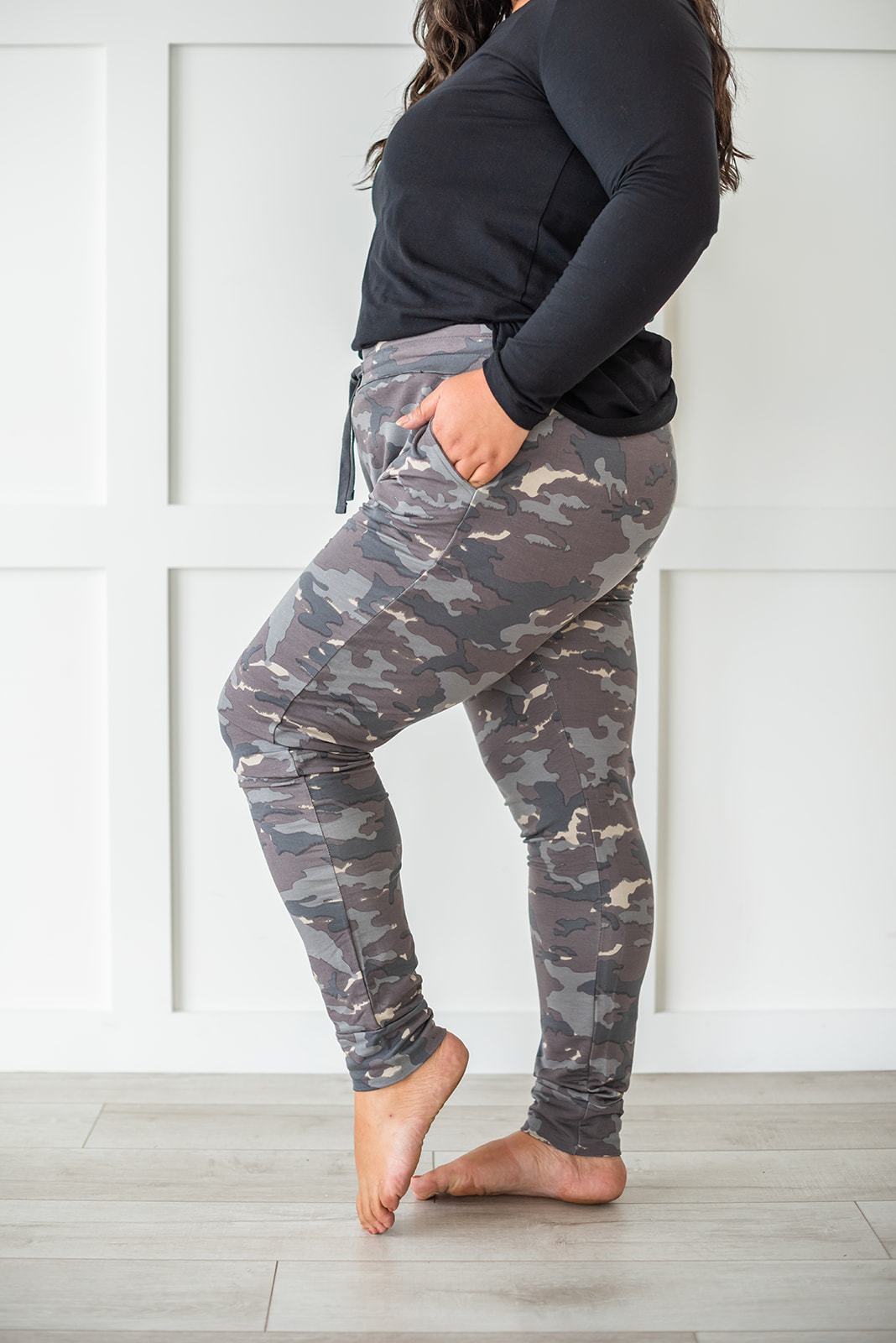 Earth Camo Print Joggers - LOLA LUXE