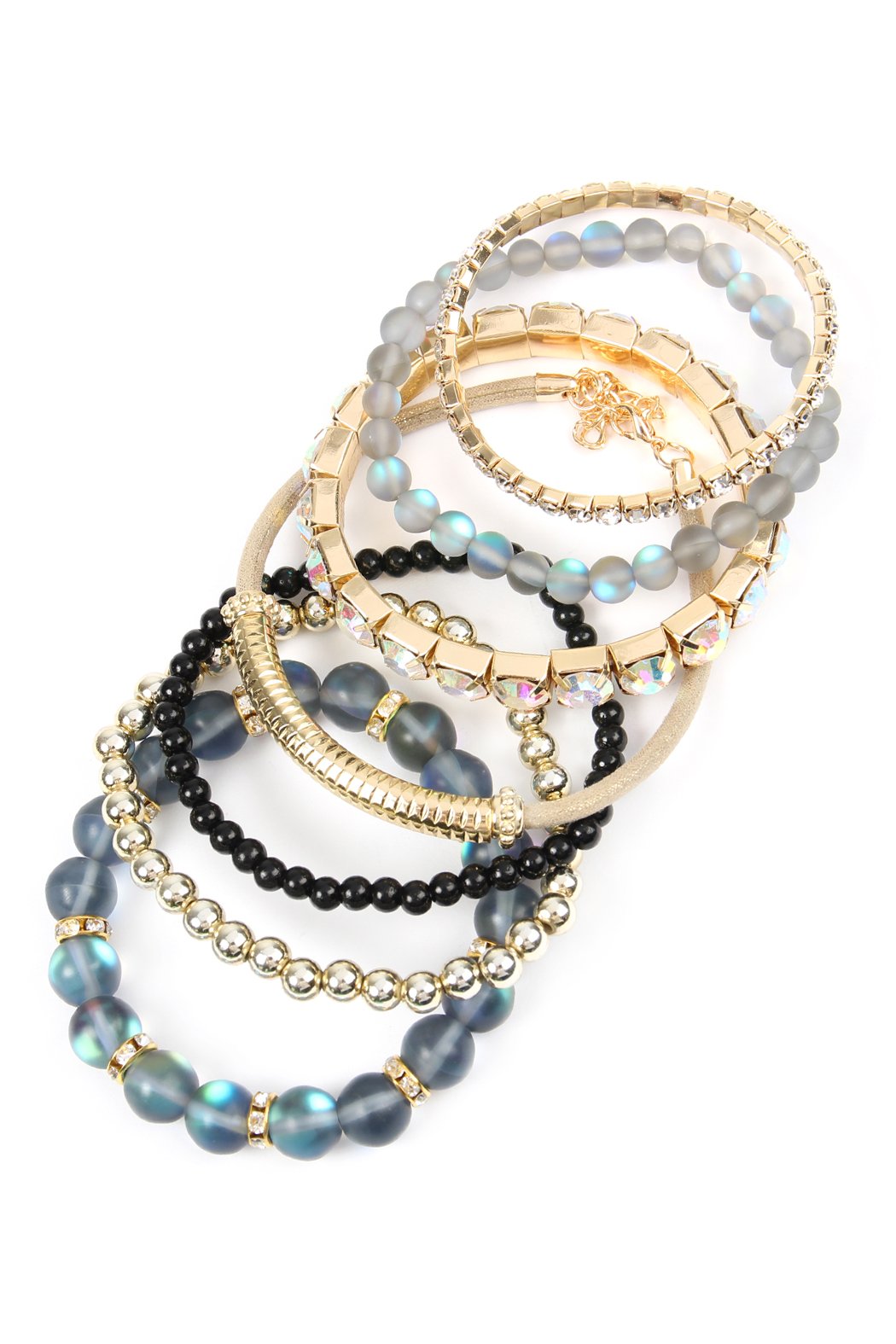 Mermaid Glass Stretch Bracelet - LOLA LUXE