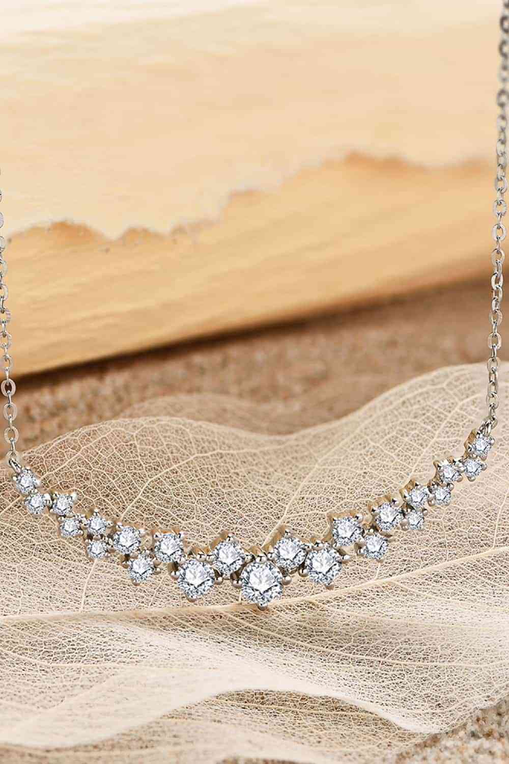 1.64 Carat Moissanite 925 Sterling Silver Necklace - lolaluxeshop