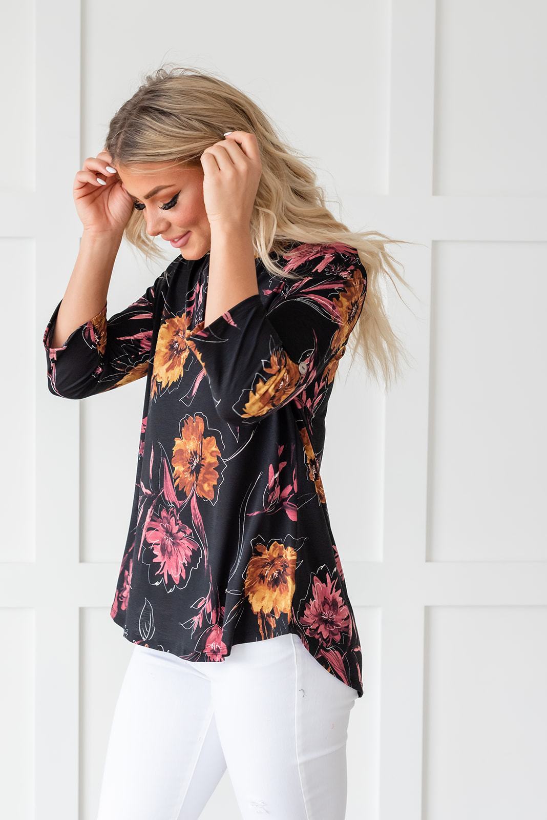 Lift My Spirits Floral Top - LOLA LUXE