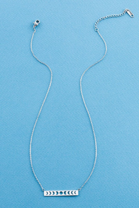 Lunar Phase Bar Necklace - LOLA LUXE