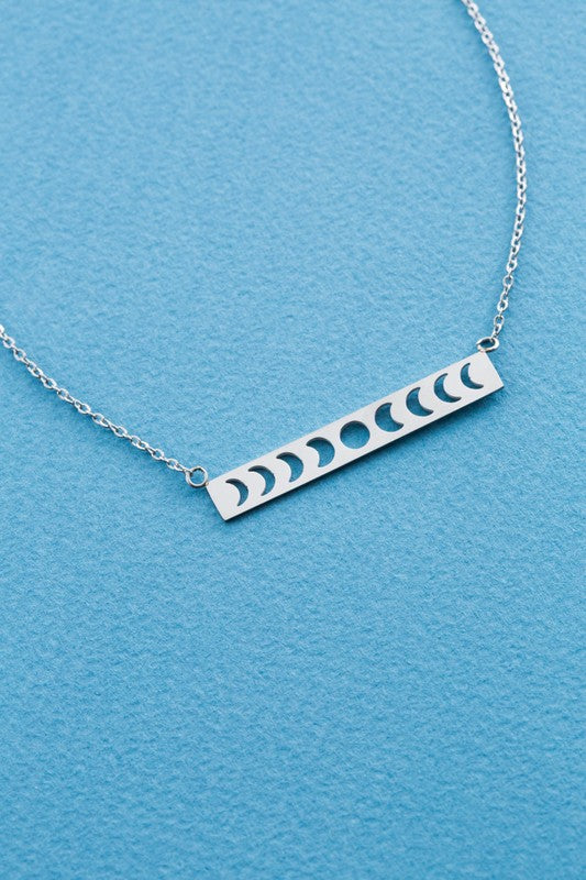 Lunar Phase Bar Necklace - LOLA LUXE