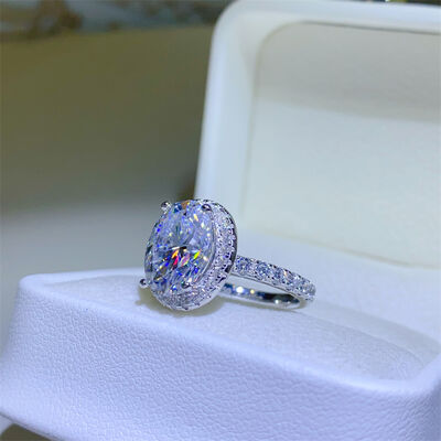 5 Carat Moissanite 925 Sterling Silver Ring - lolaluxeshop