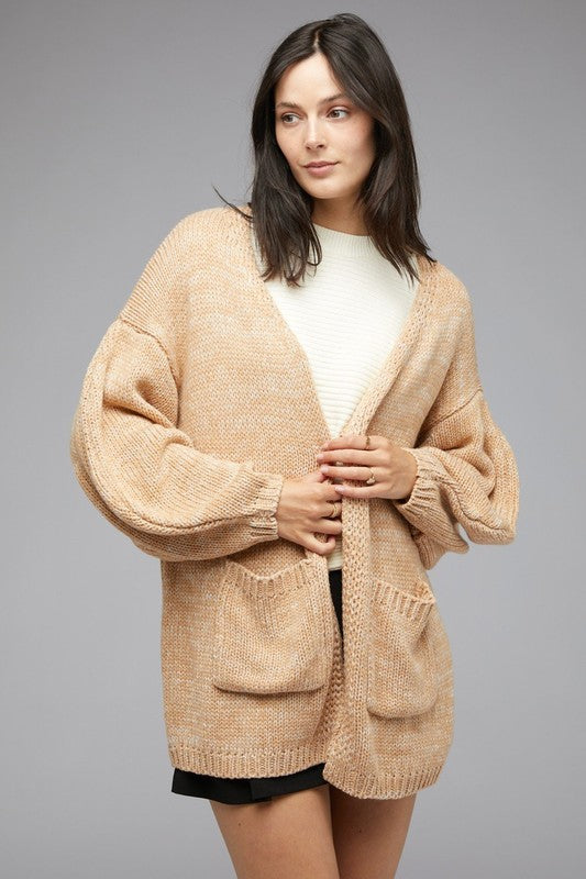 KNIT LONG SLEEVE CARDIGAN - LOLA LUXE