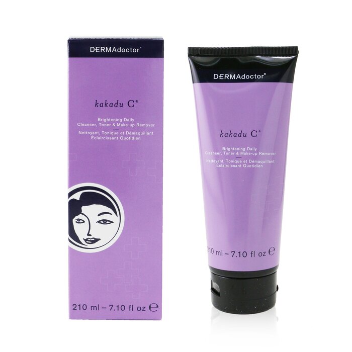 DERMADOCTOR - Kakadu C Brightening Daily Cleanser, Toner & Makeup Remover (Tube) - LOLA LUXE