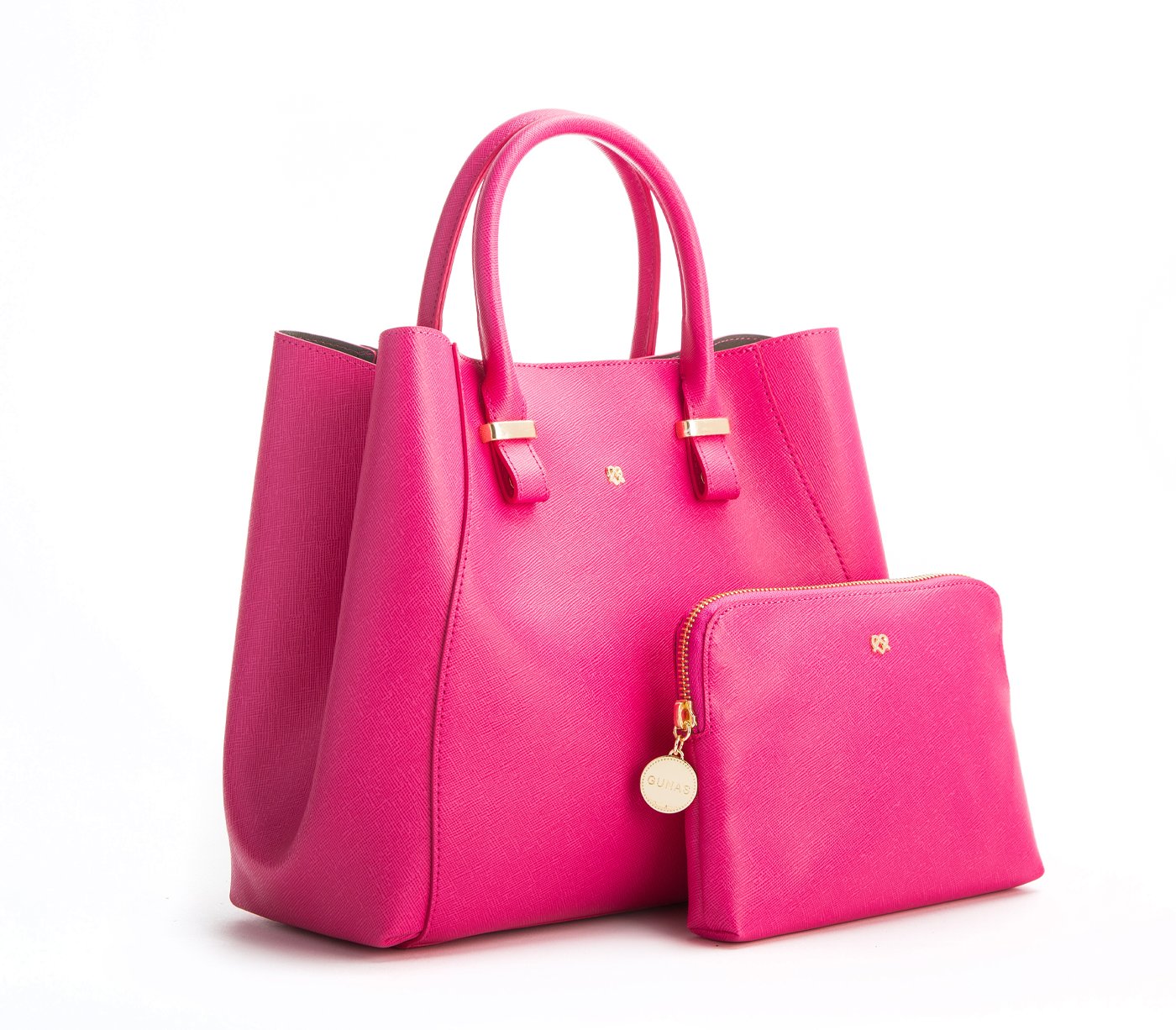 Jane - Hot Pink Vegan Leather Satchel - lolaluxeshop