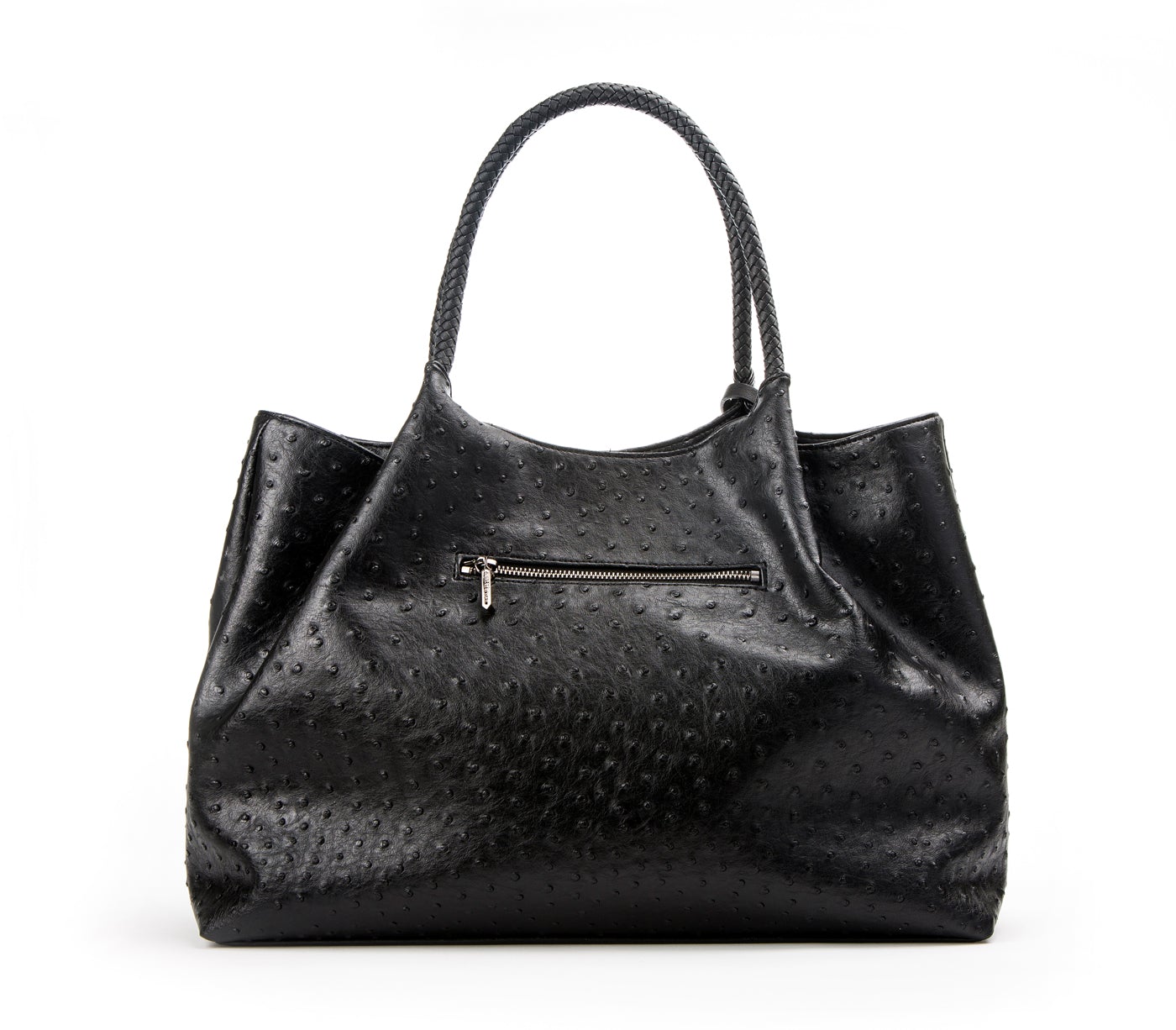 Naomi - Black Vegan Leather Tote Bag - lolaluxeshop