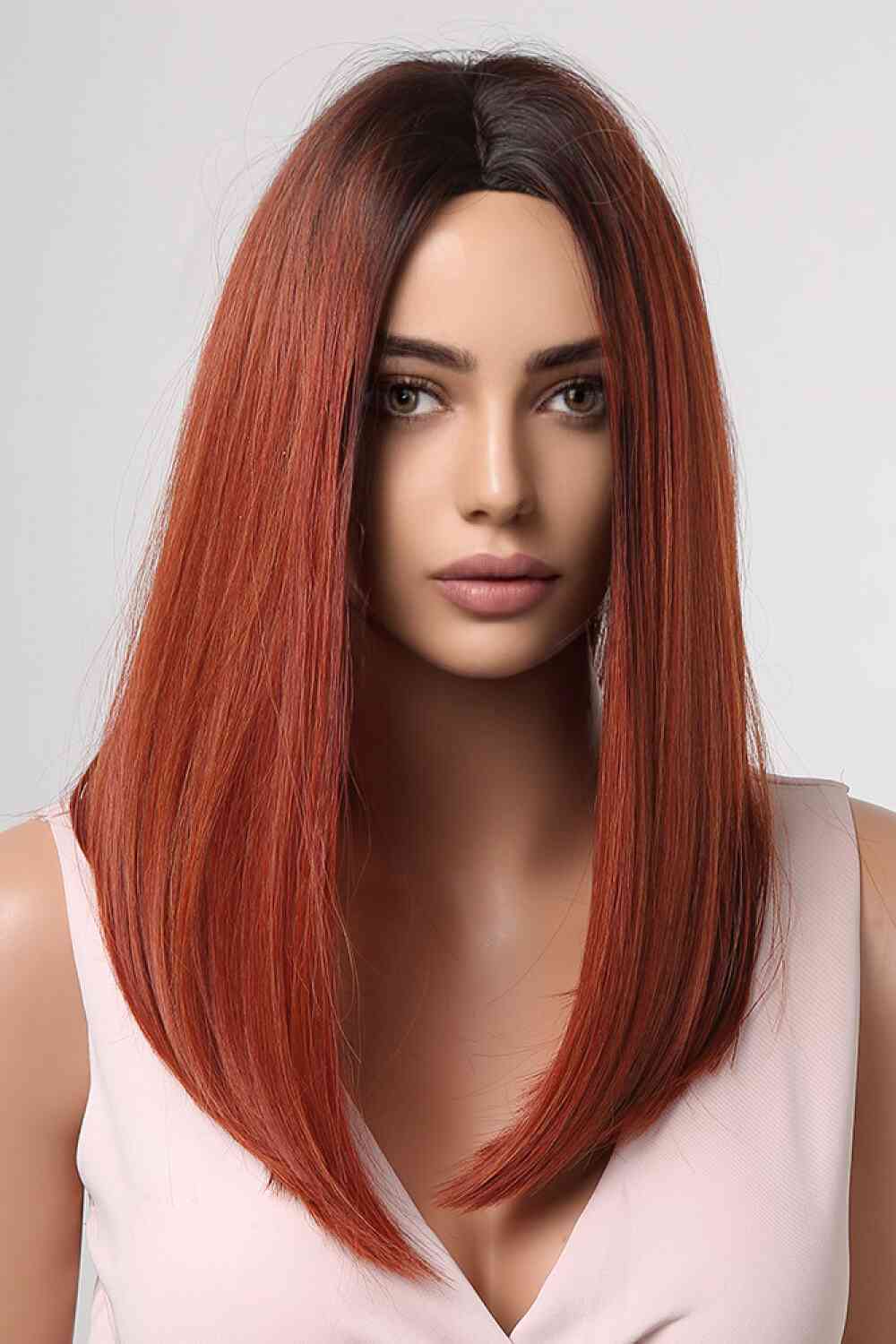 13*2" Full-Machine Wigs Synthetic Mid-Length Straight 27" - lolaluxeshop