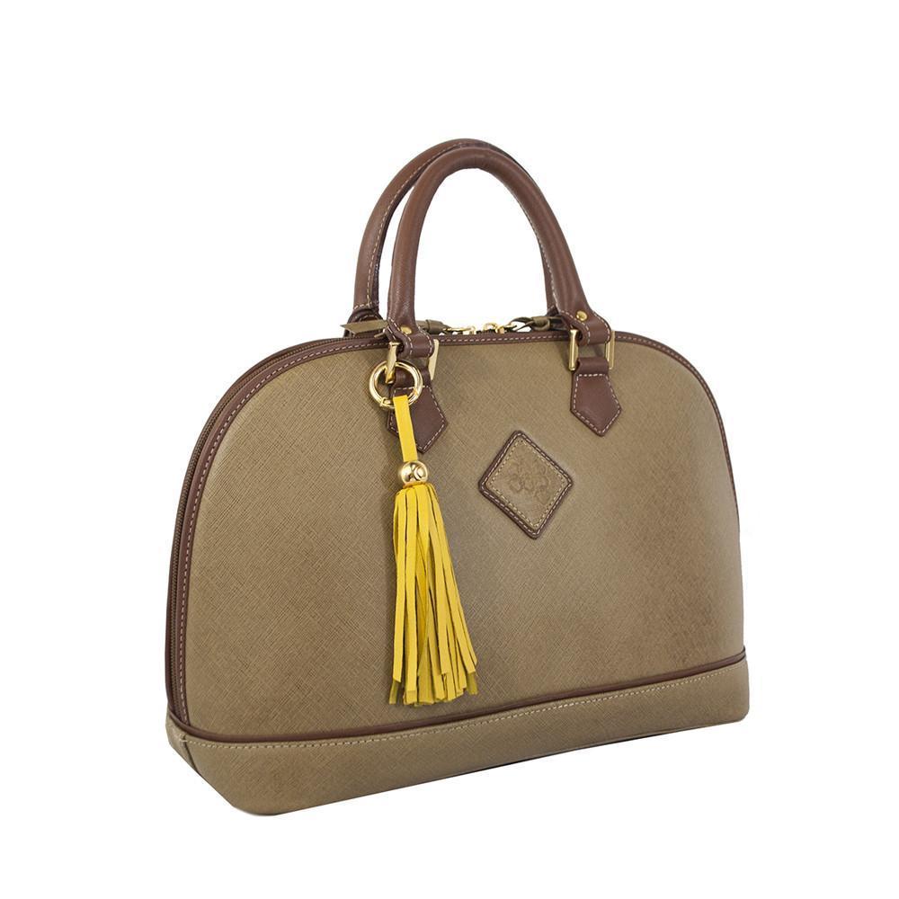 Antonia Handbag- Tan/Caramel - LOLA LUXE