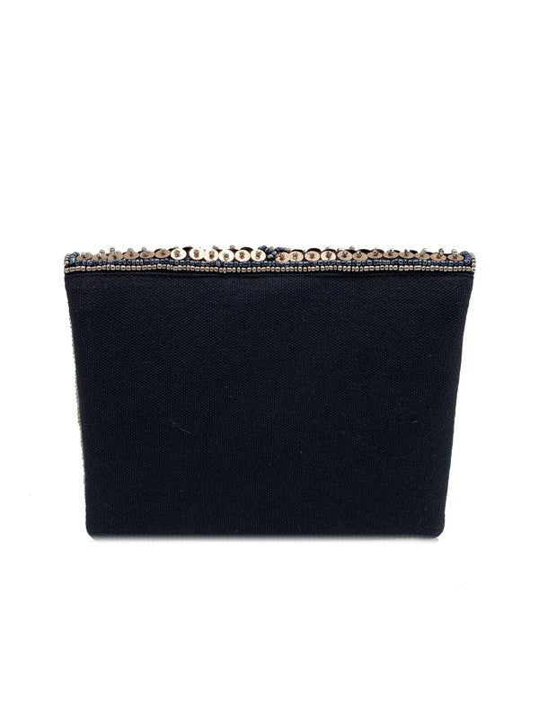 Midnight Dream Beaded Clutch Handbags LMC 103 - LOLA LUXE