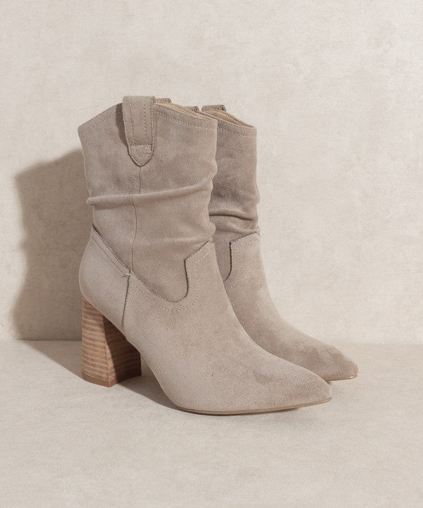 OASIS SOCIETY Mavis   Western Style Bootie - LOLA LUXE