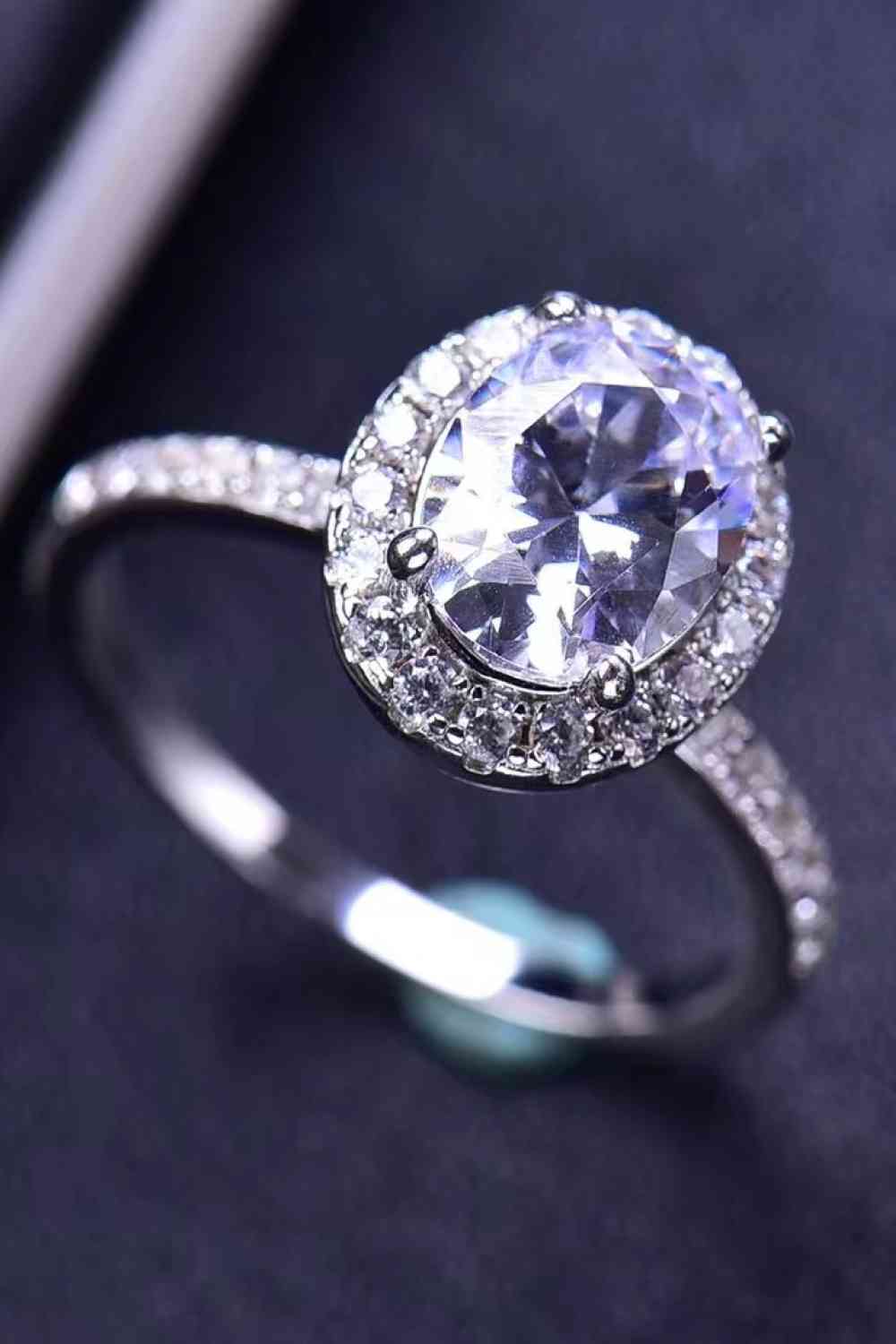 2 Carat Moissanite Platinum-Plated Ring - lolaluxeshop