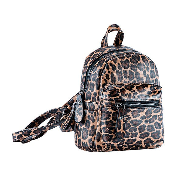 MINI LEOPARD PRINT BACKPACK - LOLA LUXE