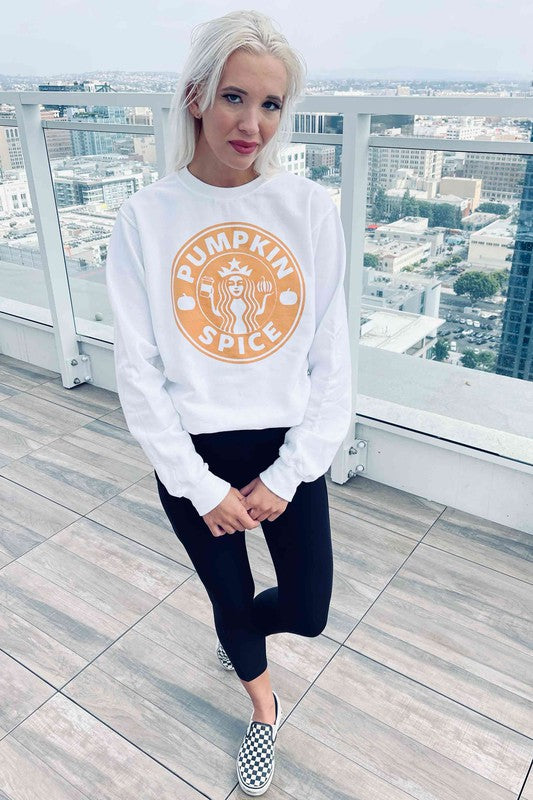 PUMPKIN SPICE GRAPHIC SWEATSHIRT - LOLA LUXE