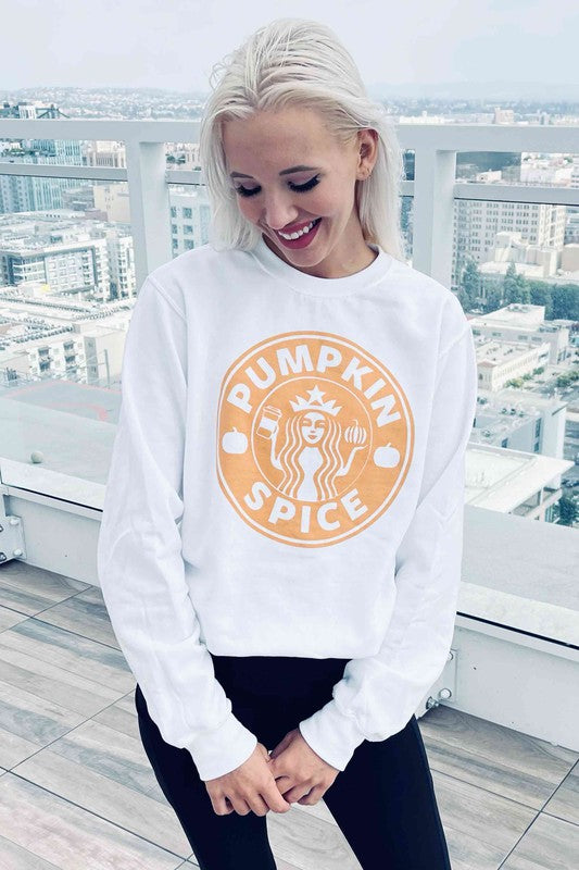 PUMPKIN SPICE GRAPHIC SWEATSHIRT - LOLA LUXE