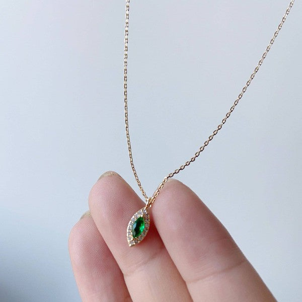 14K Gold Palace Emerald Necklace - LOLA LUXE