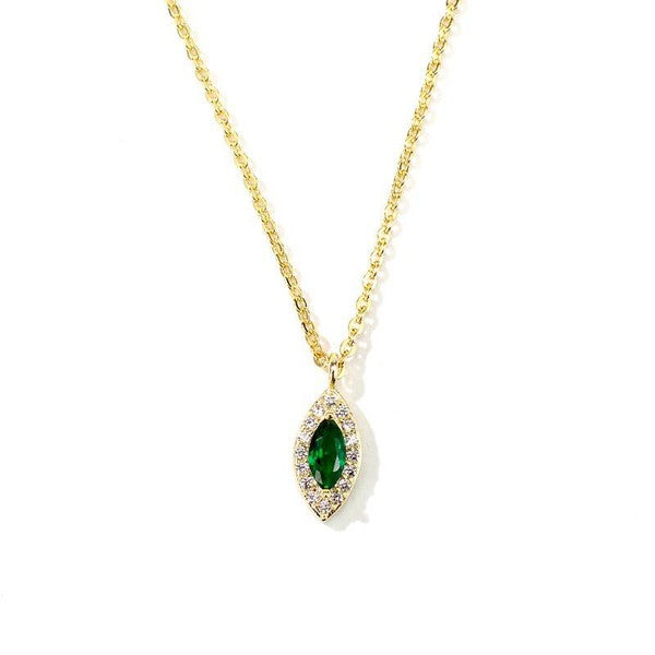 14K Gold Palace Emerald Necklace - LOLA LUXE