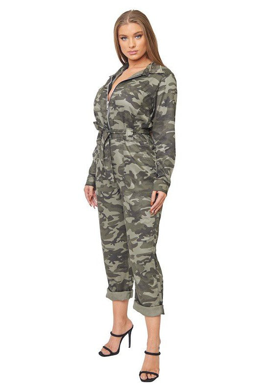 Camo Jumpsuit - LOLA LUXE