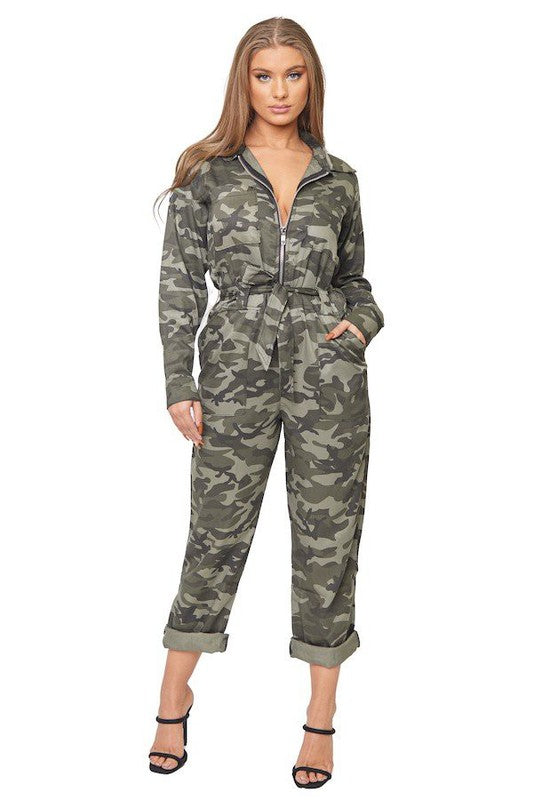 Camo Jumpsuit - LOLA LUXE