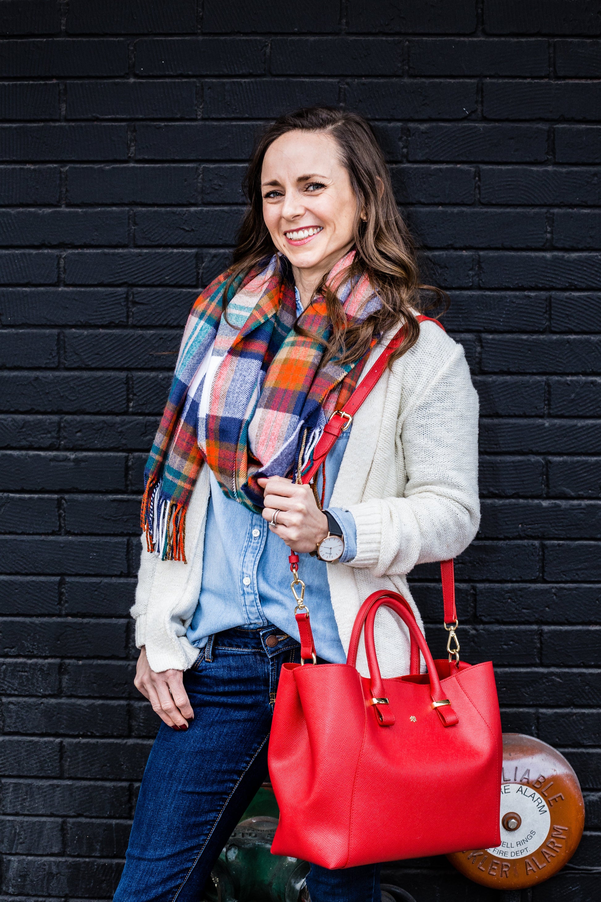 Jane - Red Vegan Leather Satchel - lolaluxeshop