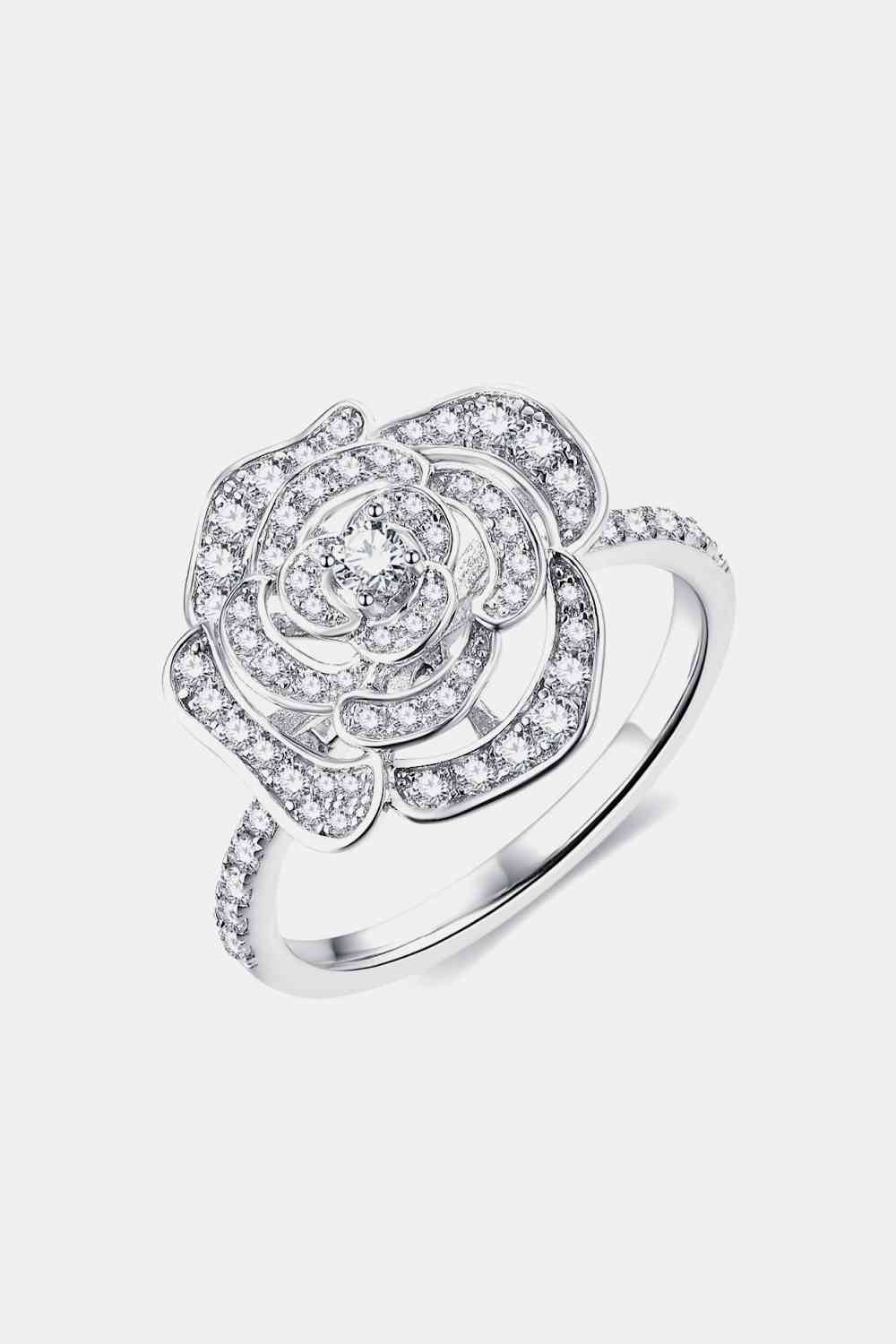 Moissanite Flower Shape Ring - lolaluxeshop