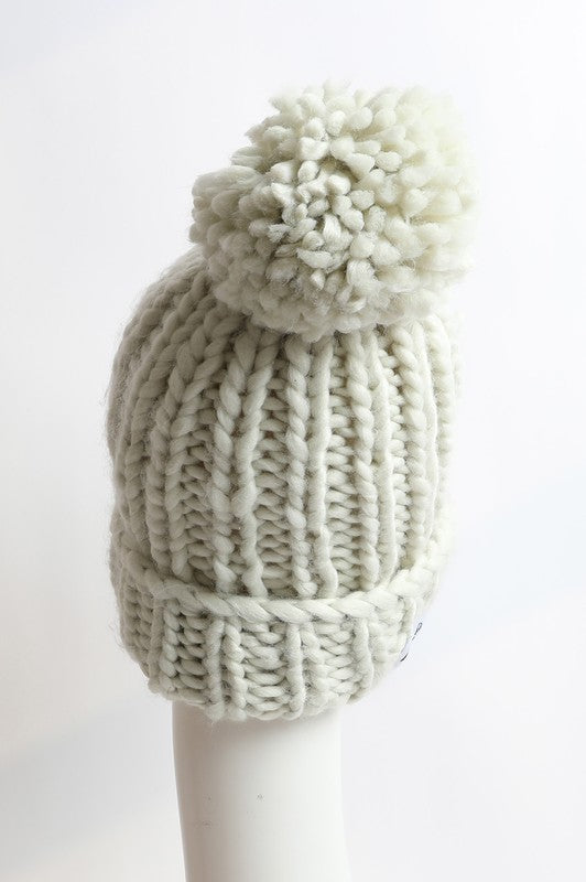 Soft Chunky Cable Knit Beanie - LOLA LUXE