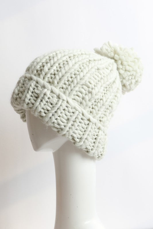 Soft Chunky Cable Knit Beanie - LOLA LUXE