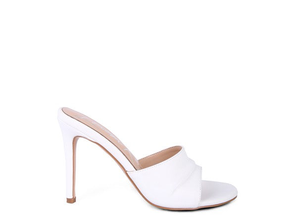 3RD DIVORCE Pleated Strap High Heeled Sandal - lolaluxeshop