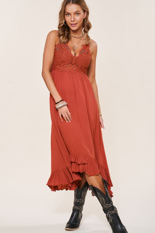 Breeze Hi Low Long Slip Dress - LOLA LUXE