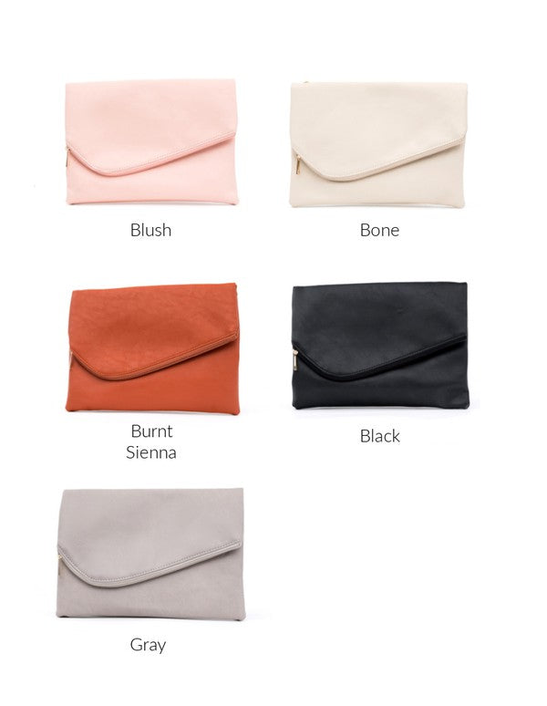 Foldover Envelope Clutch - LOLA LUXE