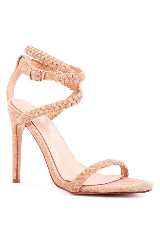 SHERRI SUEDE STILETTO SLING BACK SANDAL - lolaluxeshop