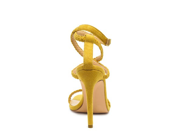 SHERRI SUEDE STILETTO SLING BACK SANDAL - lolaluxeshop