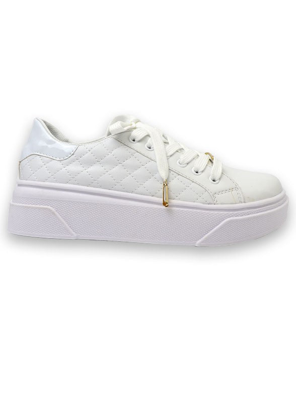 Quilted Platform Sneaker - LOLA LUXE